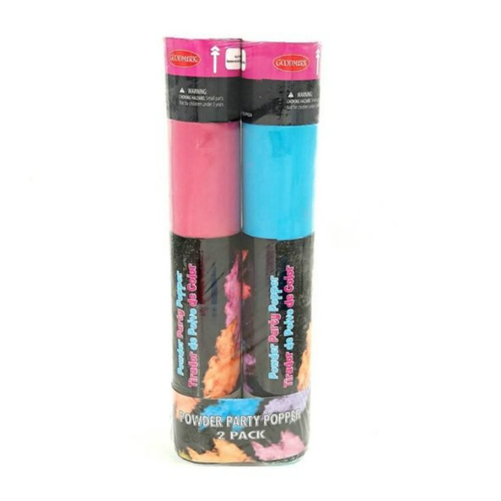2pk Powder Poppers Pink/Blue Gender Reveal - Picture 2 of 2
